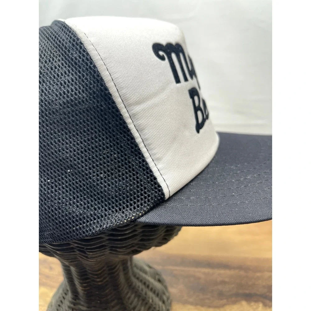Myrtle‎ Beach Trucker Hat Cap Snapback 1980s White Black Souvenir  Beach